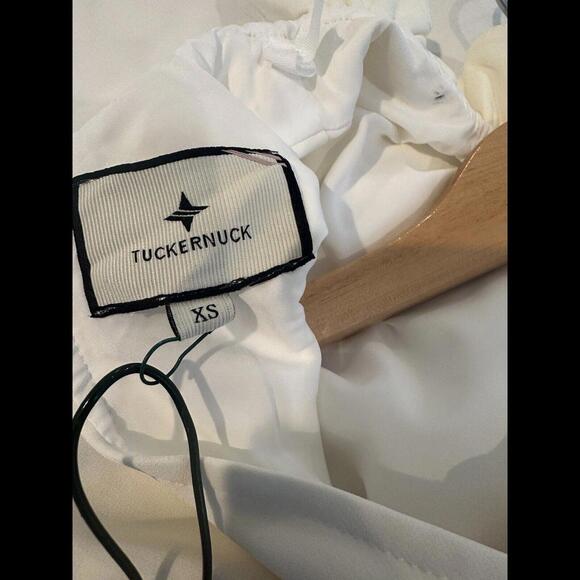 Tuckernuck IVORY Blythe Ruffle Collar Mini Dress NWT Extra Small XS - Picture 5 of 7